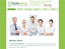 Tablet Screenshot of fundacion-promoempleo.org